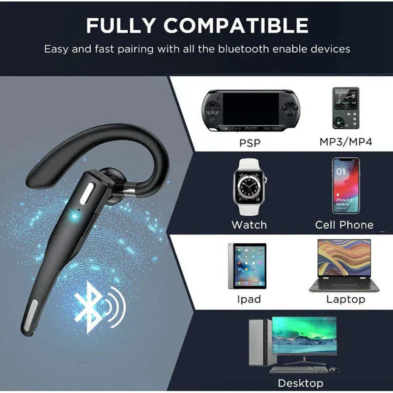 Auricular Bluetooth mono inalámbrico - Negro