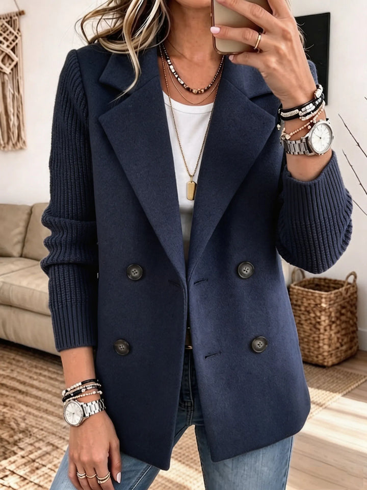 Blazer de Doble Botonadura – Azul Marino
