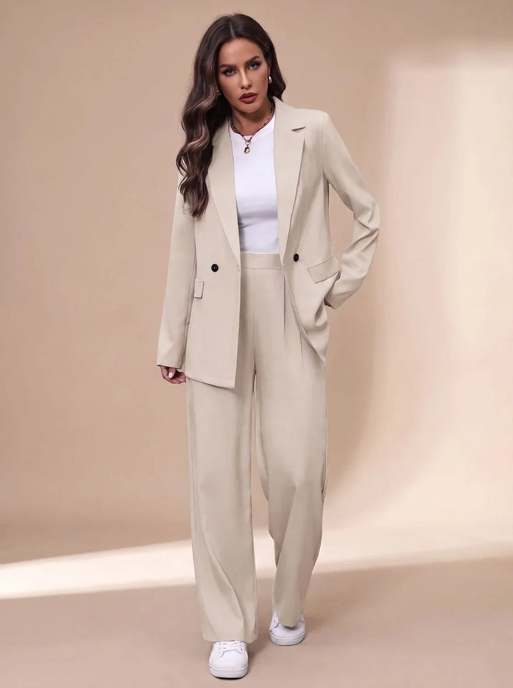 Conjunto de Chaqueta y Pantalón – Blanco