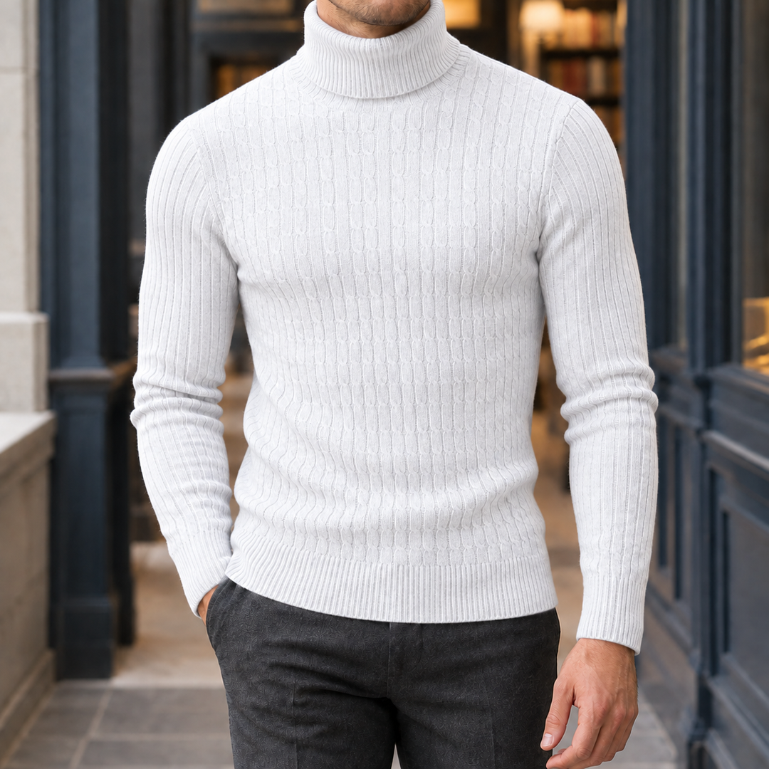 Jersey de Cuello Vuelto – Blanco