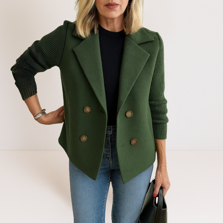 Blazer Cruzado Entallado – Verde