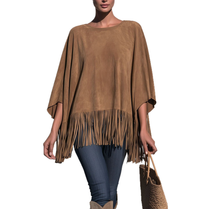 Blusa Holgada con Flecos