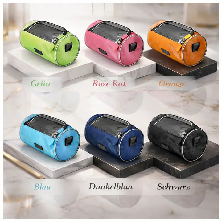 Bolsa para manillar de bicicleta con ventana táctil