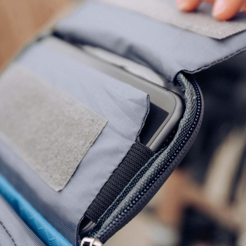 Bolsa para manillar de bicicleta con ventana táctil