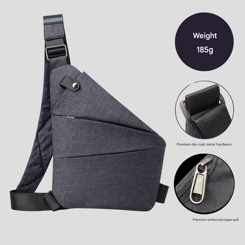 Bolso Bandolera Cruzado de Viaje - Diseño Triangular Convertible