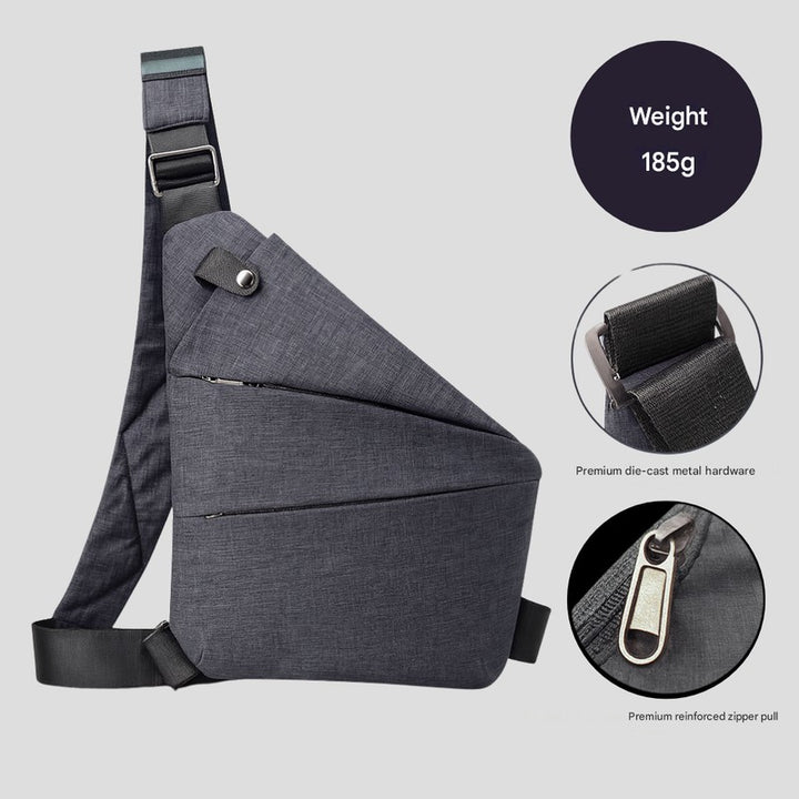 Bolso Bandolera Cruzado de Viaje - Diseño Triangular Convertible