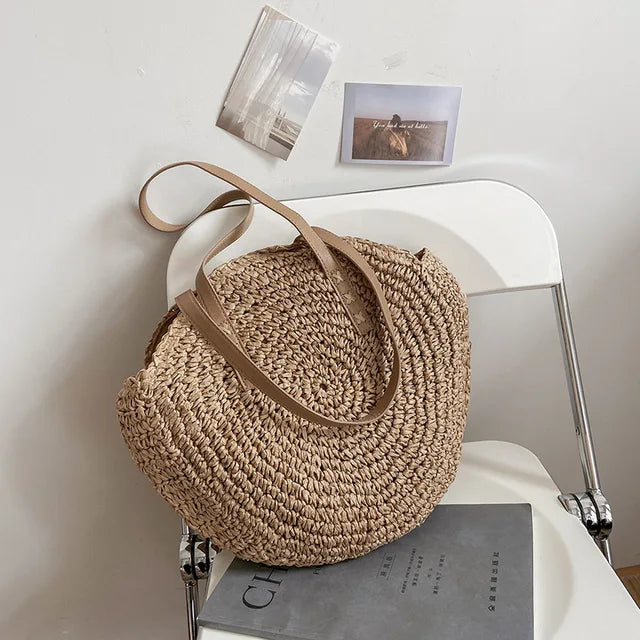 Bolso Circular de Hombro – Marrón