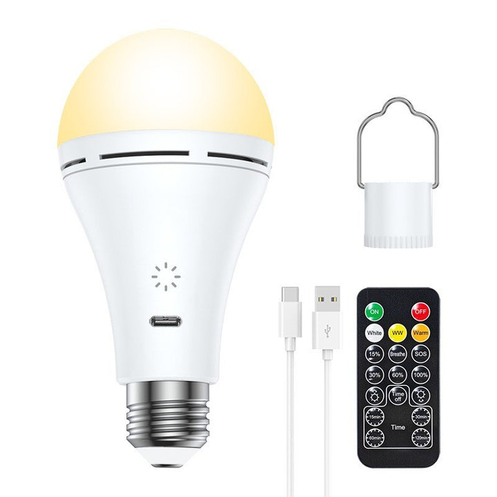 Bombilla LED recargable USB - Control remoto y táctil