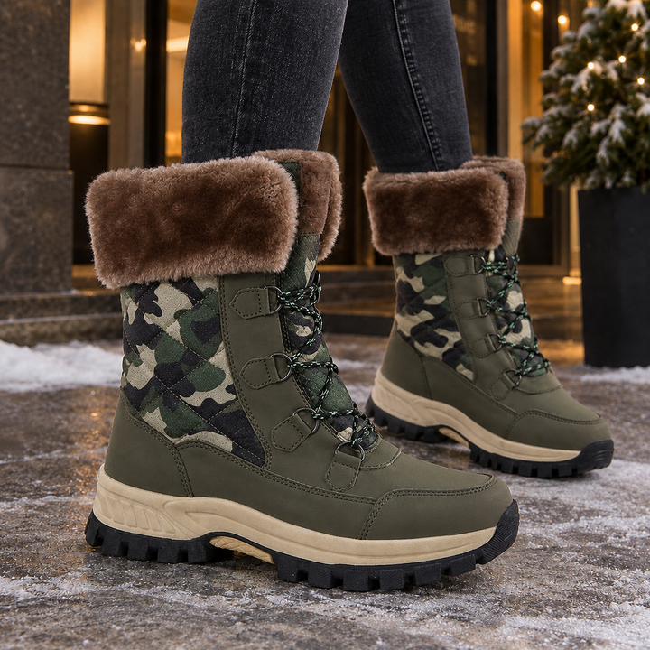 Botas Acolchadas de Media Caña – Camuflaje