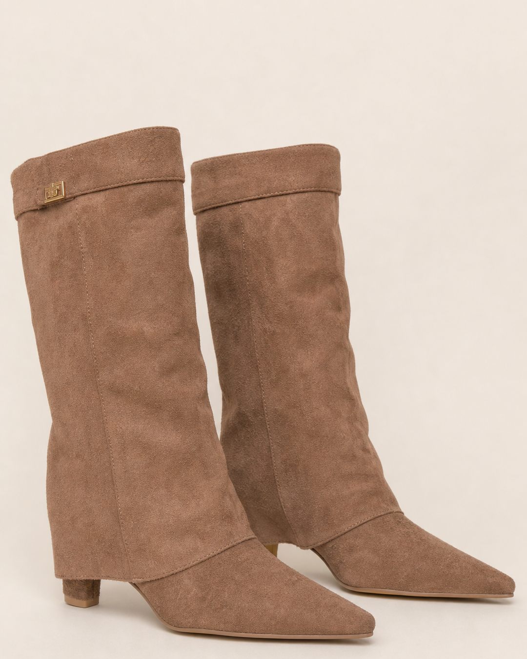 Botas Altas con Hebilla – Marrón Tierra
