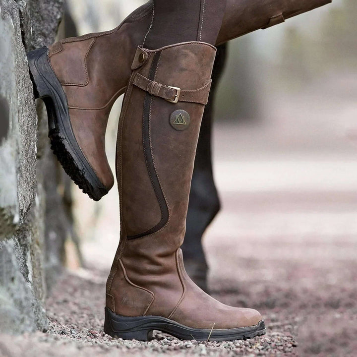 Botas de Estilo Ecuestre – Marrón Oscuro