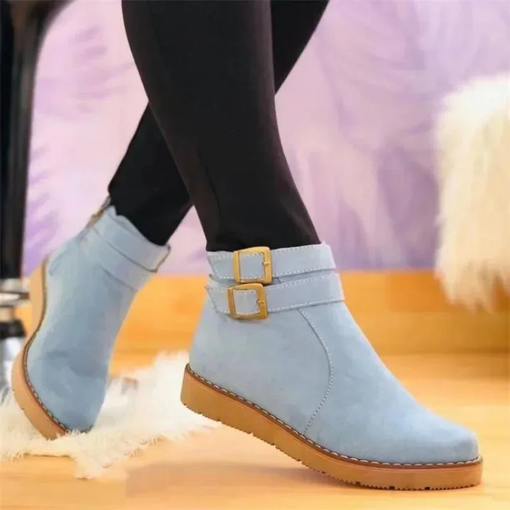 Botines Bajos con Hebillas