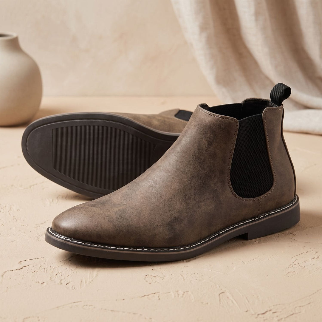 Botines Chelsea Clásicos – Marrón