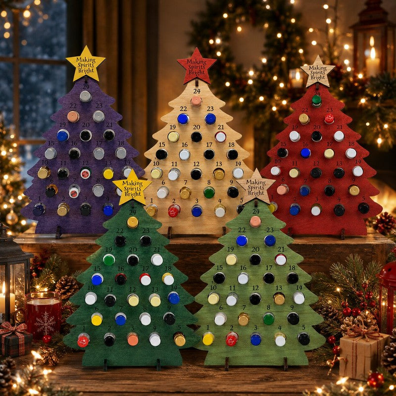 Calendario de Adviento con Árbol de Navidad - Autorellenable
