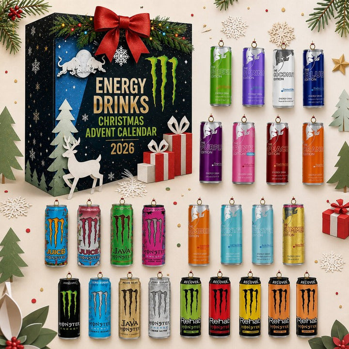 Calendario de Adviento de Bebidas Energéticas - Varios Diseños