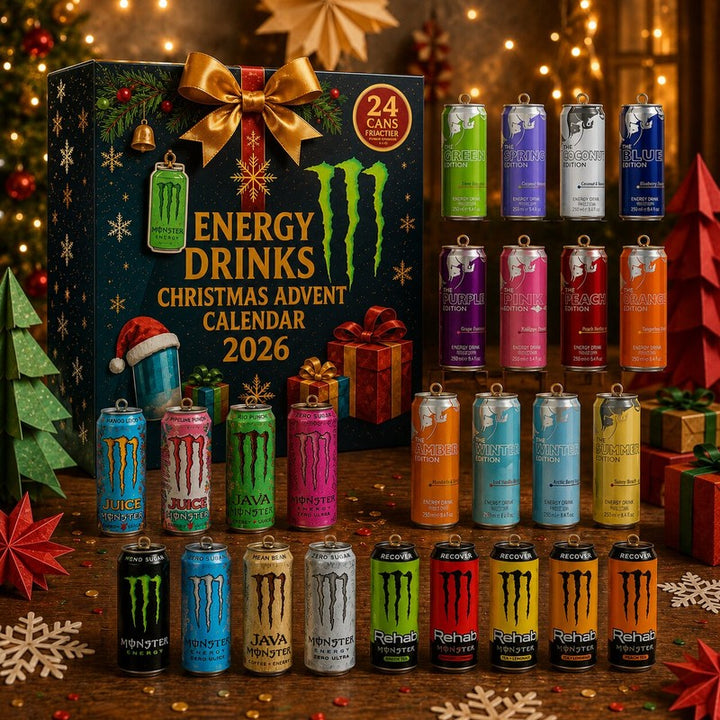 Calendario de Adviento de Bebidas Energéticas - Varios Diseños