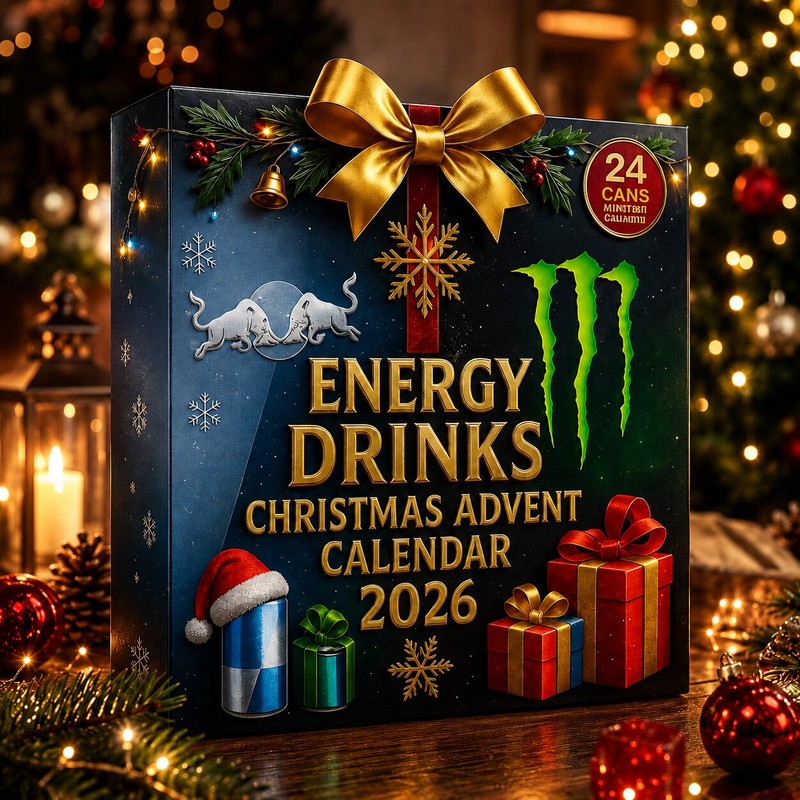 Calendario de Adviento de Bebidas Energéticas - Varios Diseños