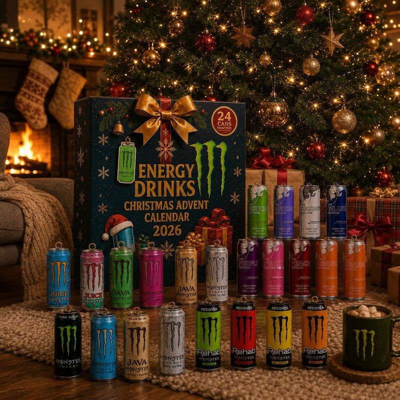 Calendario de Adviento de Bebidas Energéticas - Varios Diseños