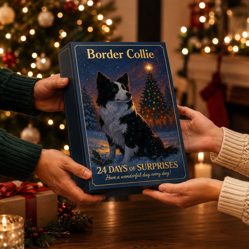 Calendario de Adviento para Amantes de los Perros - Tema Border Collie