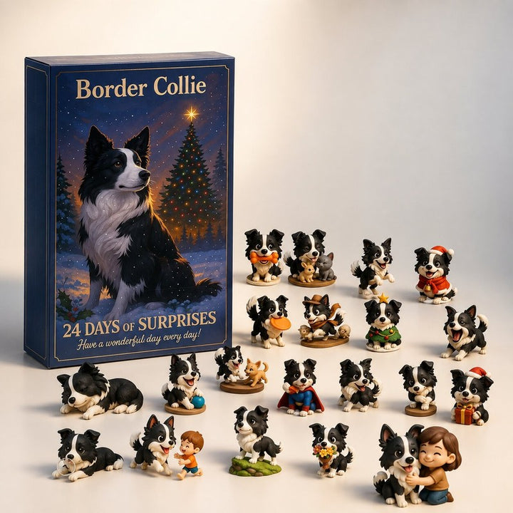 Calendario de Adviento para Amantes de los Perros - Tema Border Collie