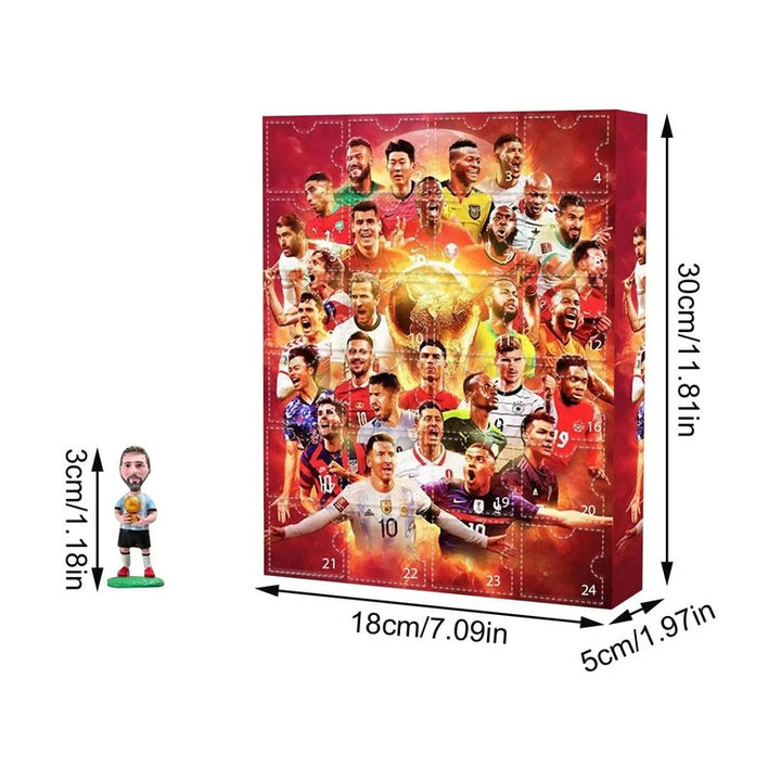 Calendario de Adviento Temático de Fútbol - 24 Compartimentos