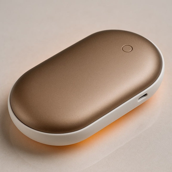 Calentador de manos eléctrico con powerbank integrado - Plata