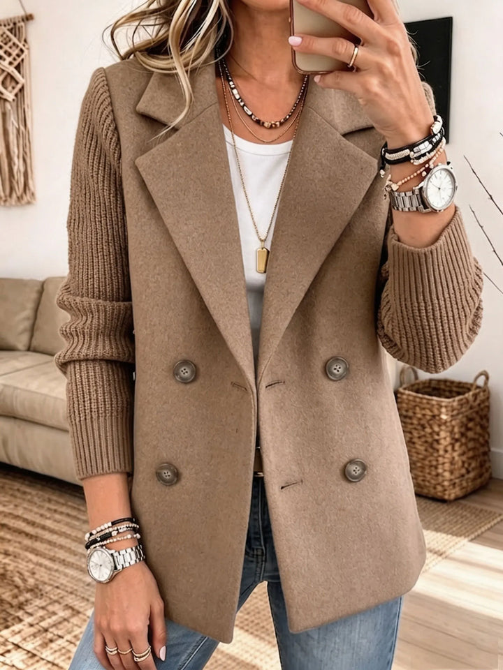 Blazer de Doble Botonadura – Camel