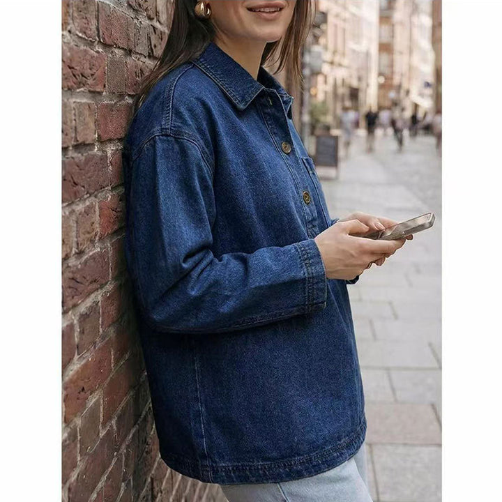 Camisa Holgada con Bolsillo