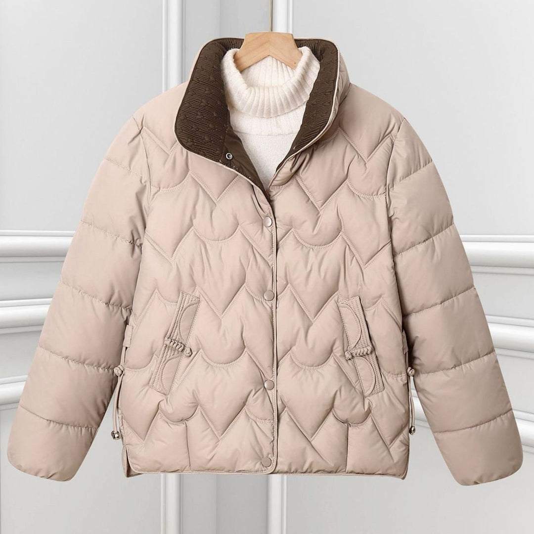 Chaqueta Corta Acolchada – Caqui