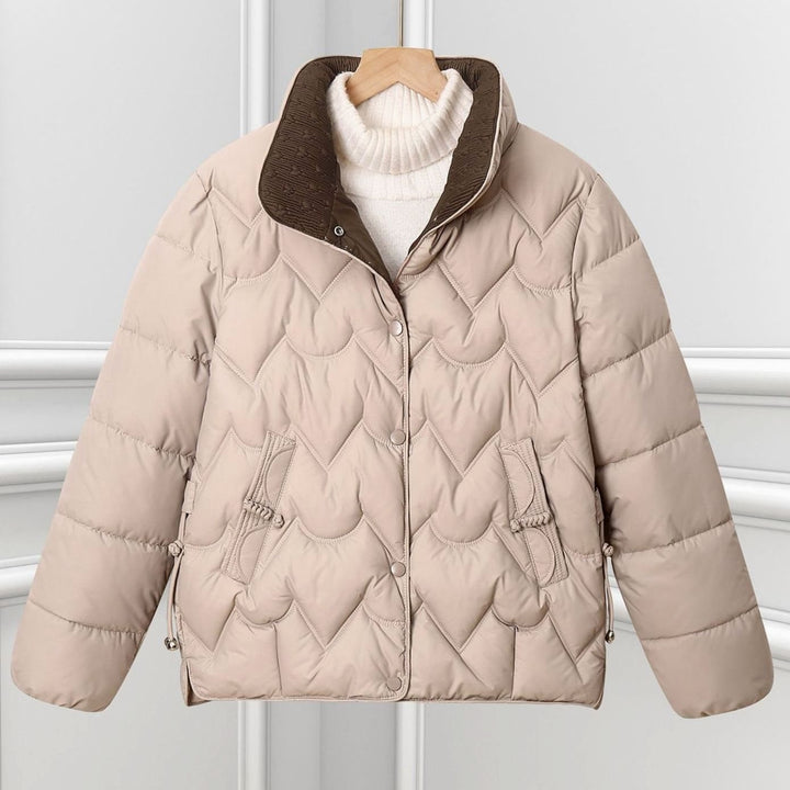 Chaqueta Corta Acolchada – Caqui