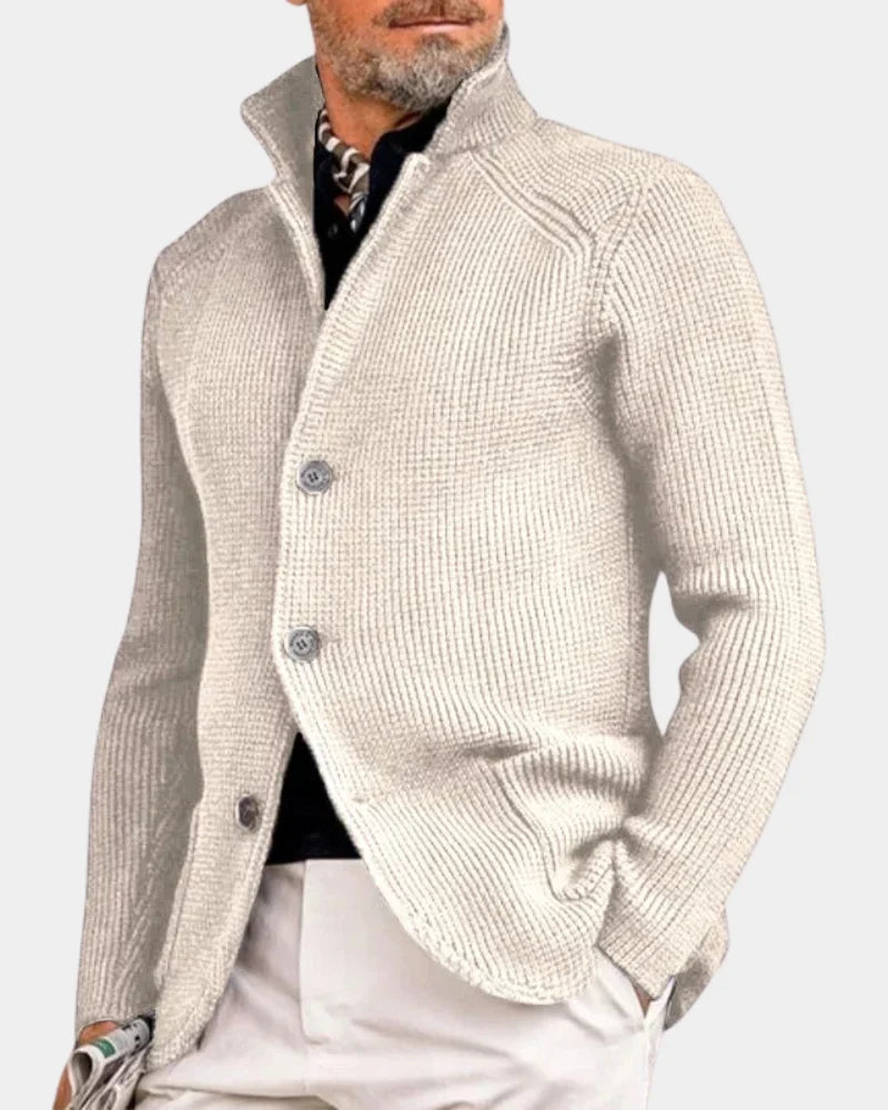 Cárdigan Entallado con Botones – Beige