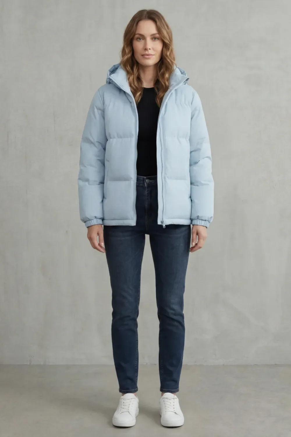 Chaqueta Acolchada con Cremallera