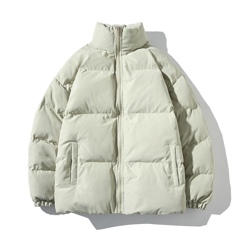 Chaqueta Acolchada de Cuello Alto – Verde