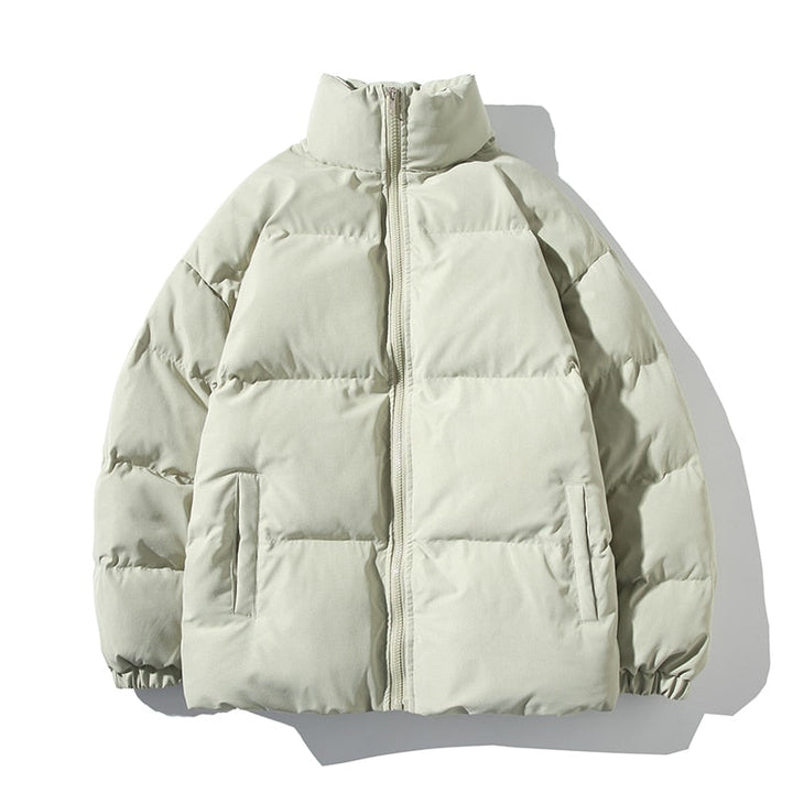 Chaqueta Acolchada de Cuello Alto – Verde