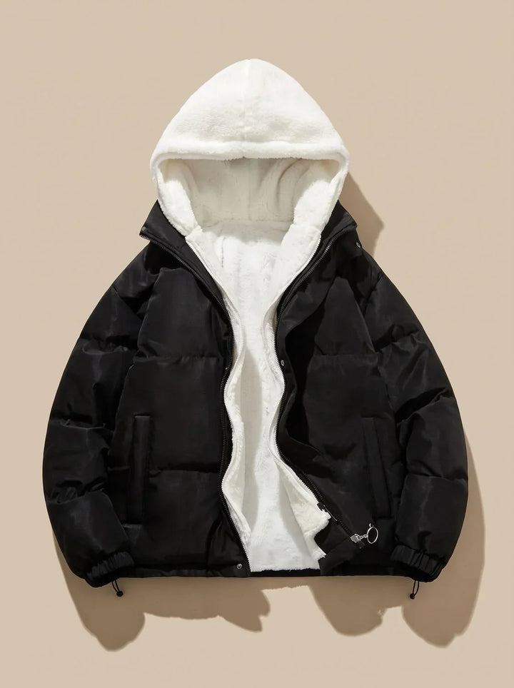Chaqueta Acolchada Forrada – Negro