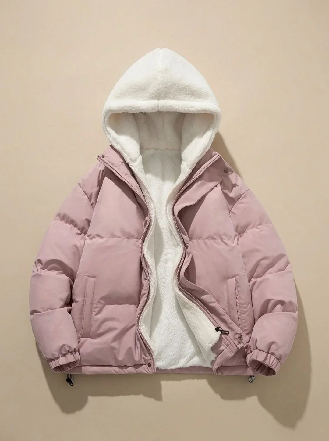 Chaqueta Acolchada Forrada – Rosa