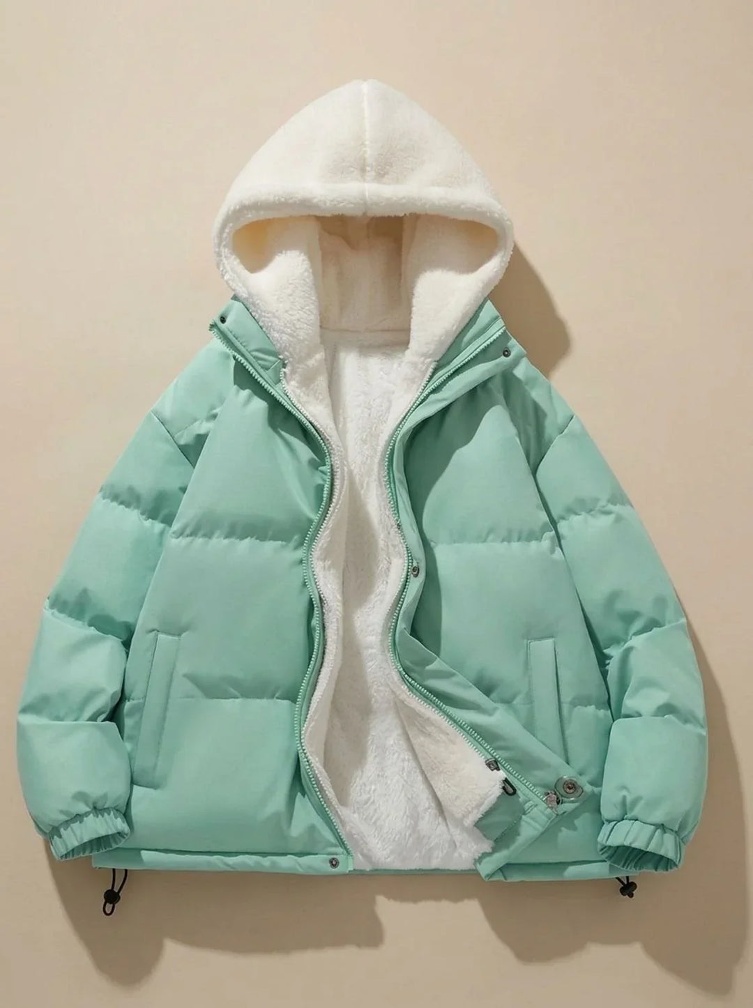 Chaqueta Acolchada Forrada – Verde Menta