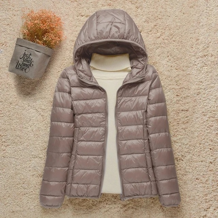 Chaqueta Acolchada Ligera – Marrón
