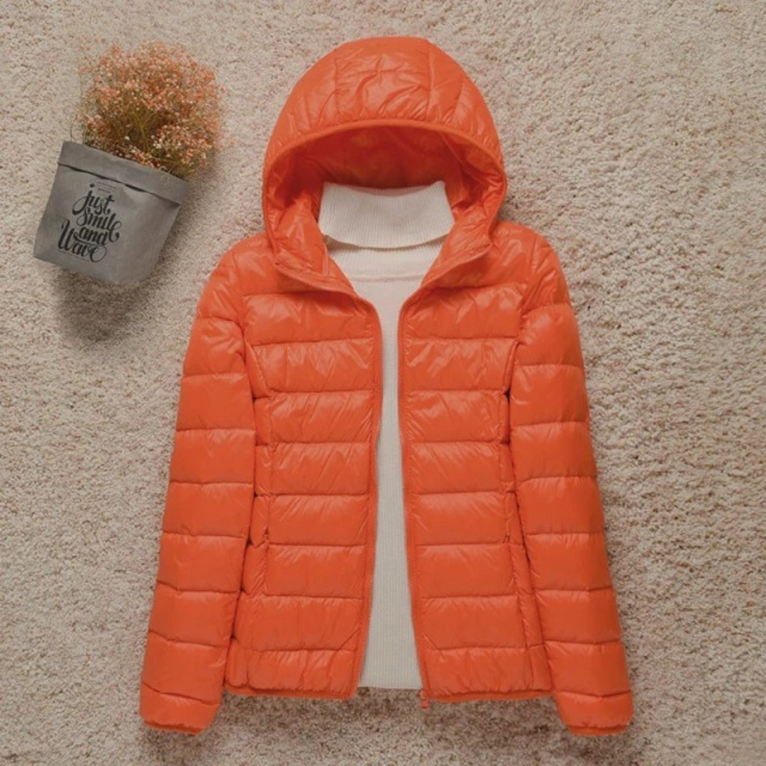 Chaqueta Acolchada Ligera – Naranja