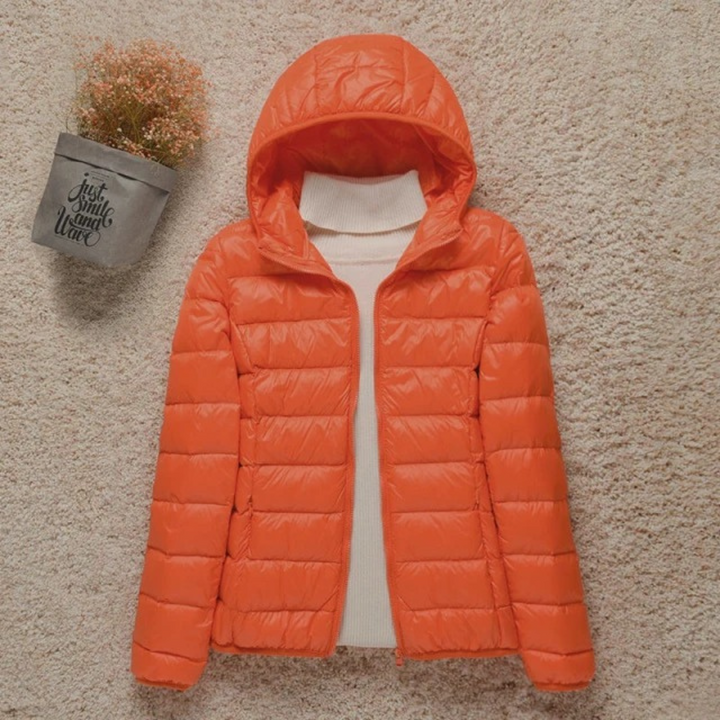 Chaqueta Acolchada Ligera – Naranja