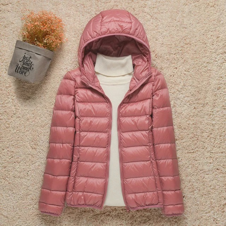 Chaqueta Acolchada Ligera – Rosa Claro