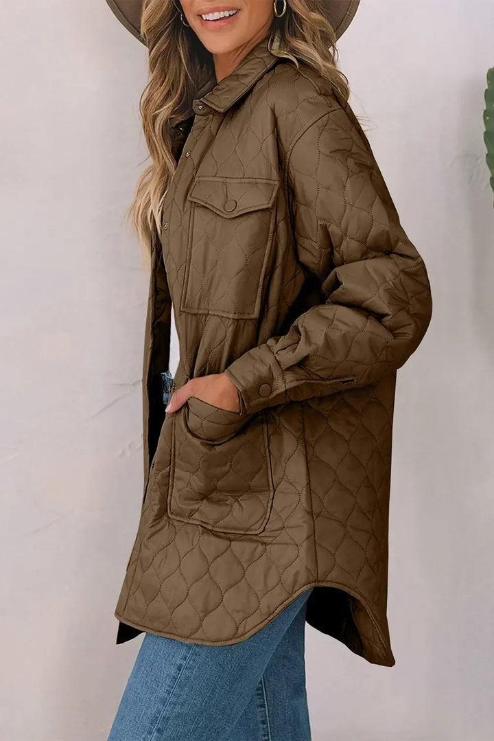 Chaqueta Camisera con Bolsillos
