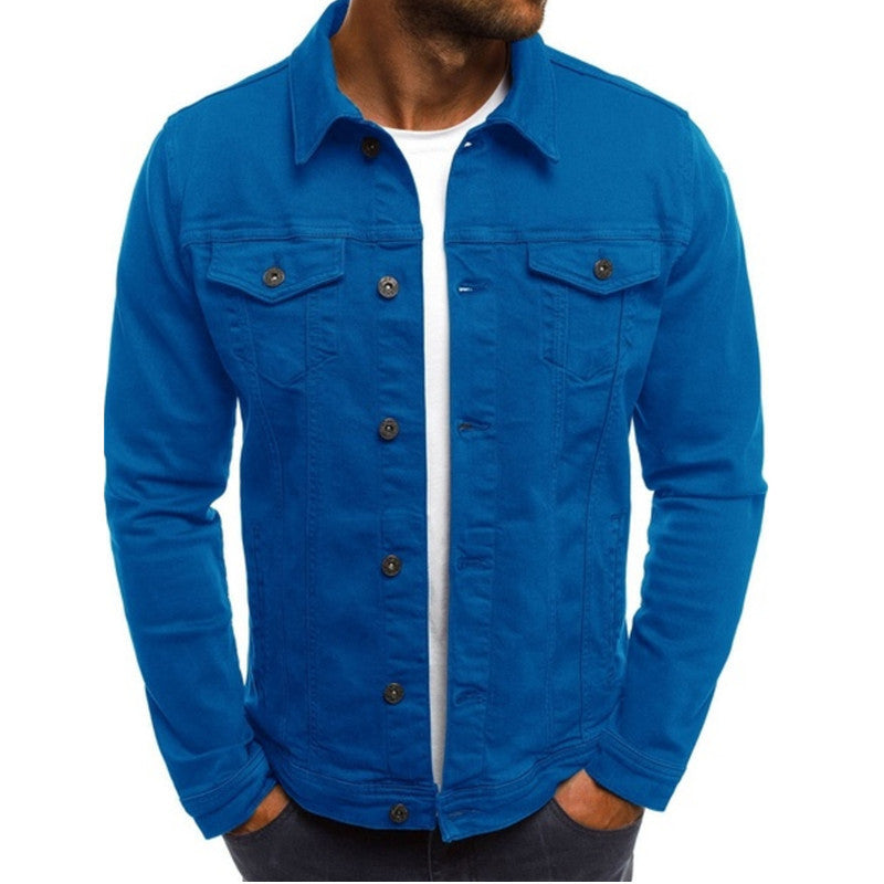 Chaqueta Casual con Botones – Azul