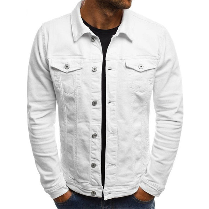 Chaqueta Casual con Botones – Blanco
