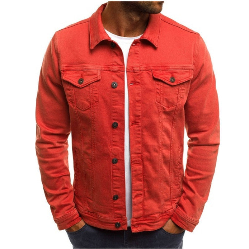 Chaqueta Casual con Botones – Rojo