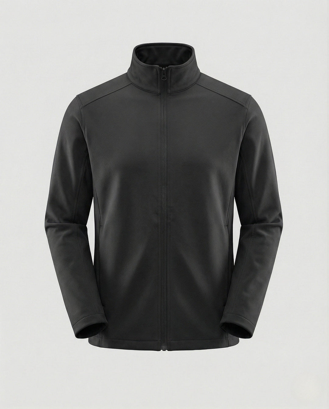 Chaqueta Entallada de Cuello Alto – Negro