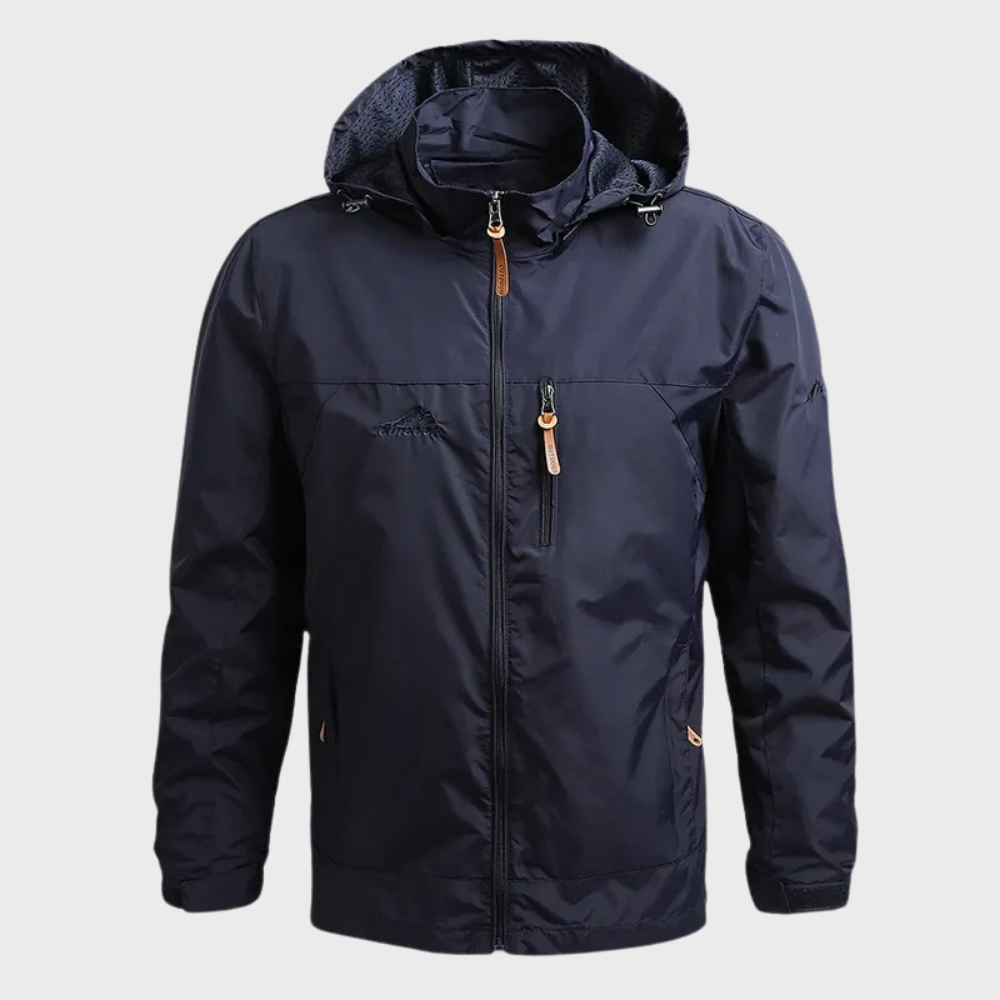 Chaqueta Funcional con Capucha – Azul