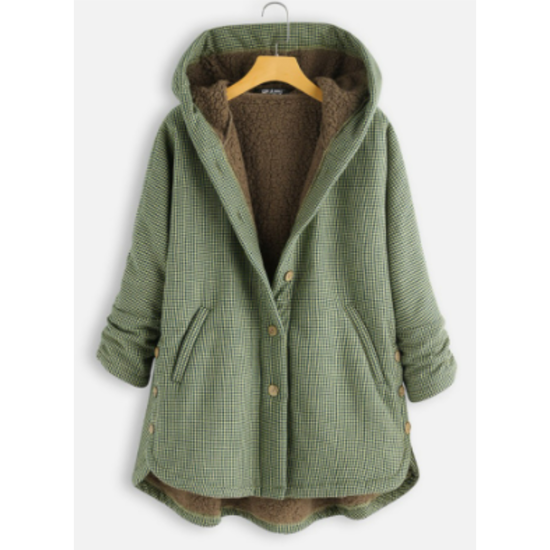 Chaqueta Holgada con Capucha – Verde