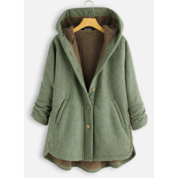 Chaqueta Holgada con Capucha – Verde