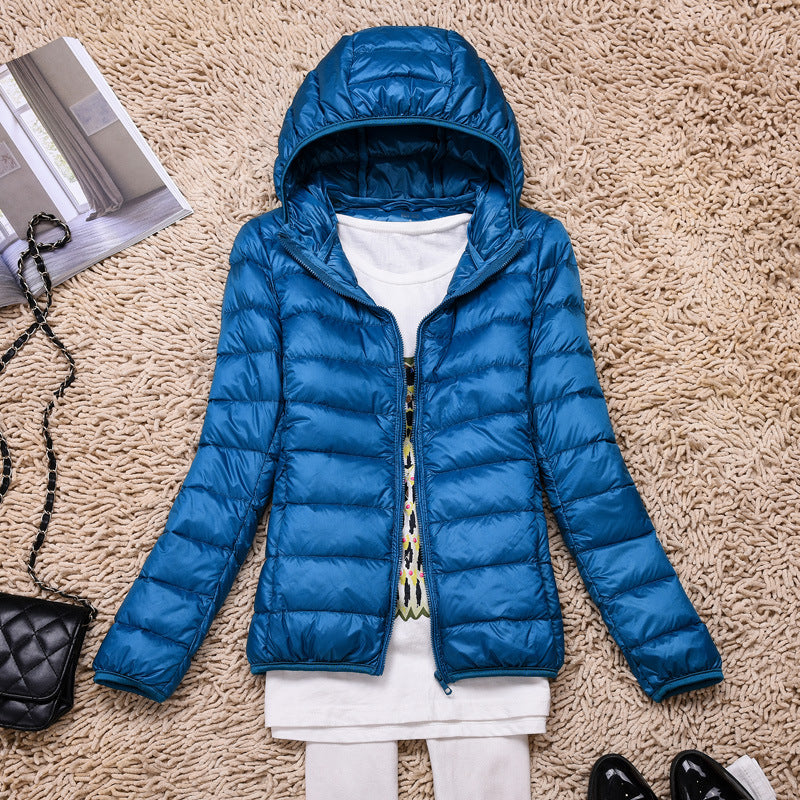 Chaqueta Ligera con Capucha – Azul